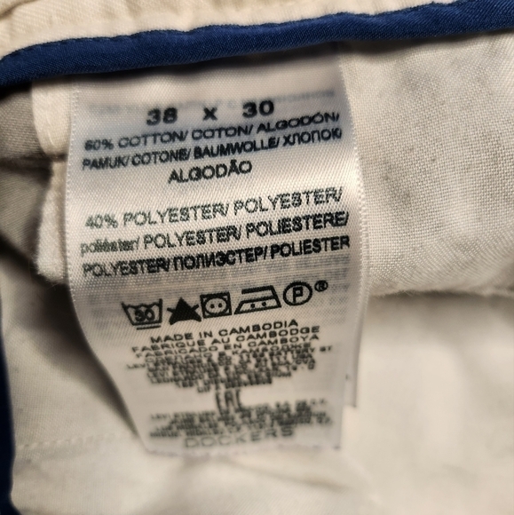 Dockers Straight Fit Khaki Pants Men's 38x30 - Picture 7 of 11